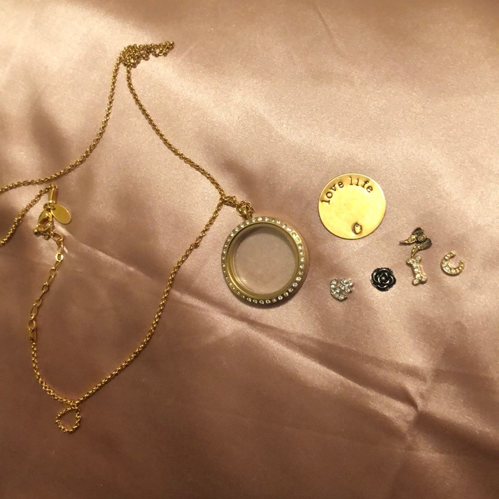 Origami owl necklace